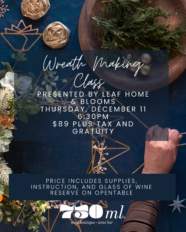 Wreath Making Event 750ML Wines Akron