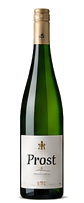 Prost dry Riesling in a green bottle with a gold capsule