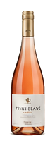 German rosé in a clear bottle with a gold capsule